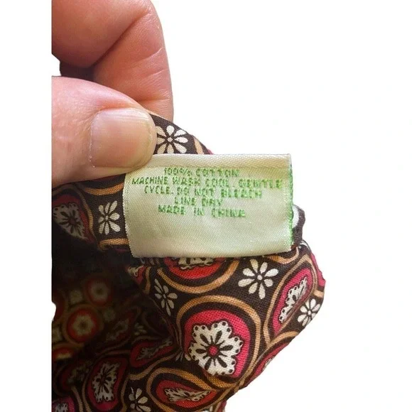 Vera Bradley Imperial Toile Large Hobo Shoulder Bag Brown White Pink Birds - Picture 12 of 16